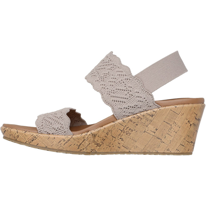 Women's Wide Fit Skechers 119591 Everlee Timeless Touch Sandals