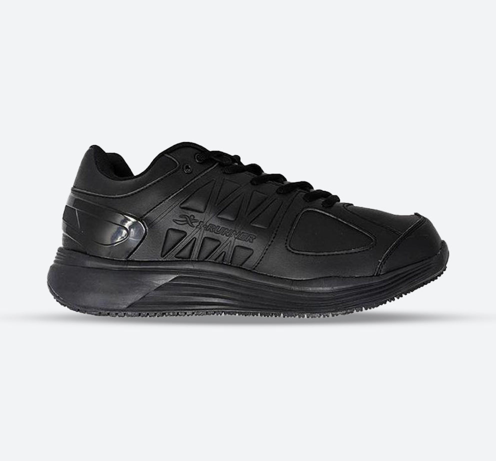 Mens Wide Fit I-Runner Pro Leather Trainers | I-Runner | Wide Fit Shoes ...