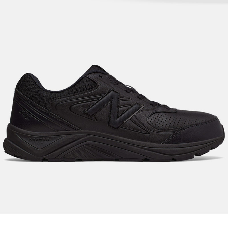 Men's Wide Fit New Balance MW840BK2 Walking Trainers in Black - Image 2