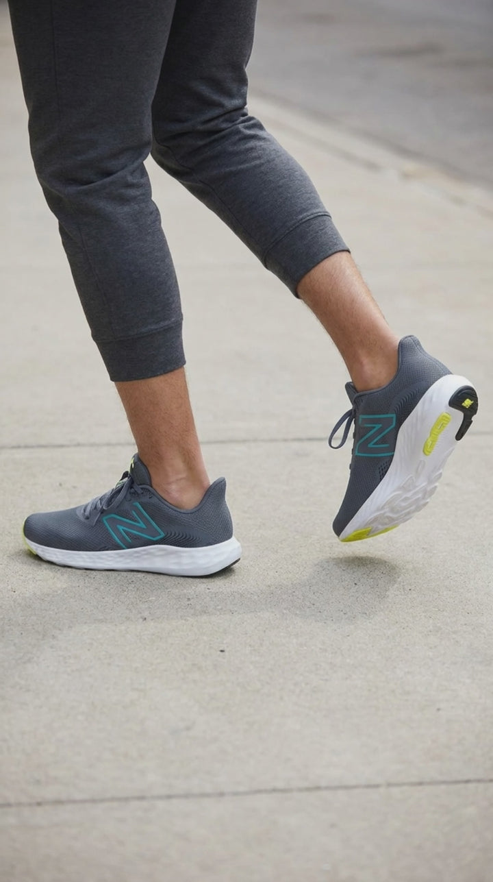 Men's Wide Fit New Balance Dynasoft M41128A Walking/Running Trainers in Graphite - Image 1