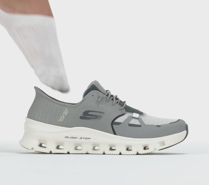 Men's Wide Fit Skechers 232930W Slip-ins Glide Step Pro Trainers