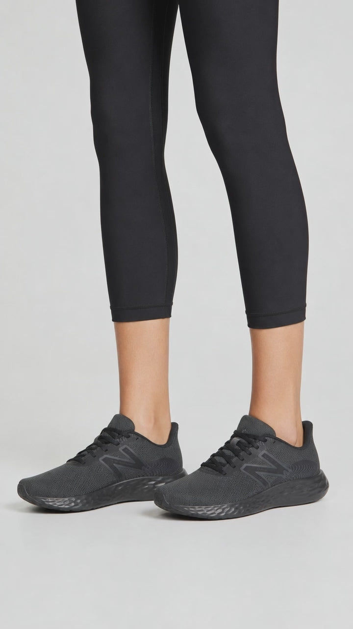 Women's Wide Fit New Balance M411LK3 Walking and Running Trainers - Black in Black - Image 1