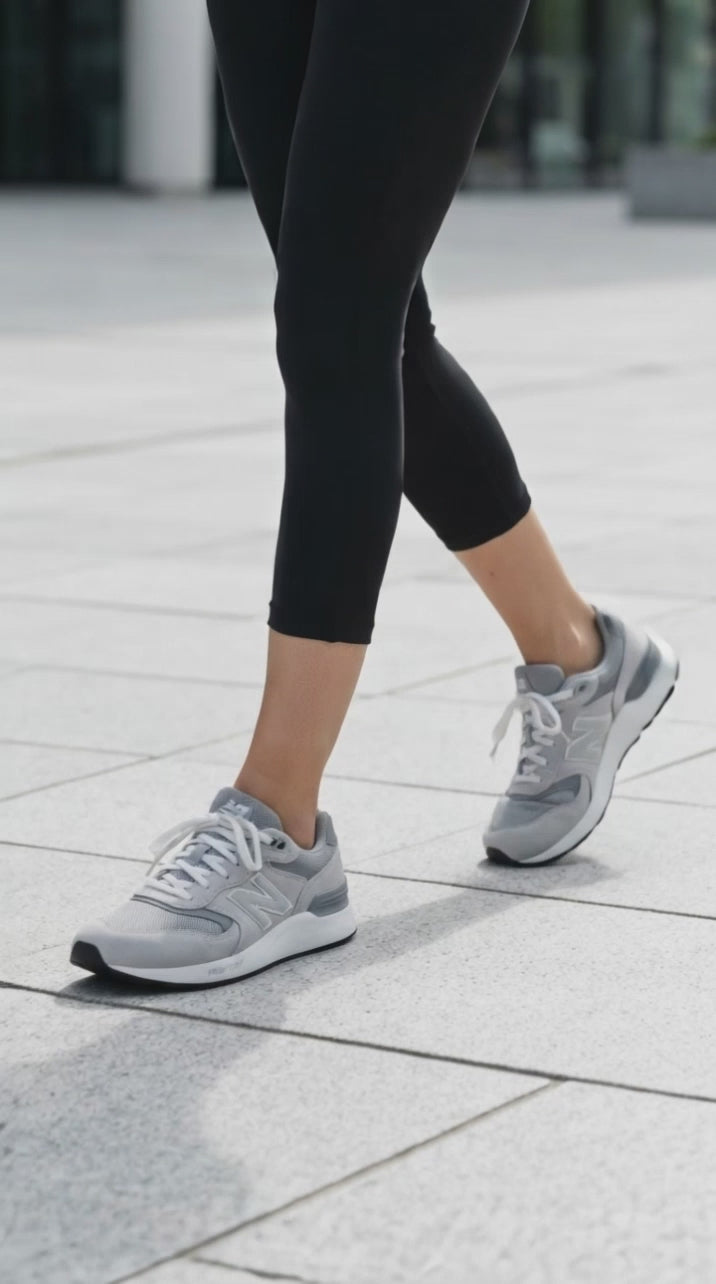 Women's Wide Fit New Balance M8806HE Walking/Running Trainers in Raincloud - Image 1