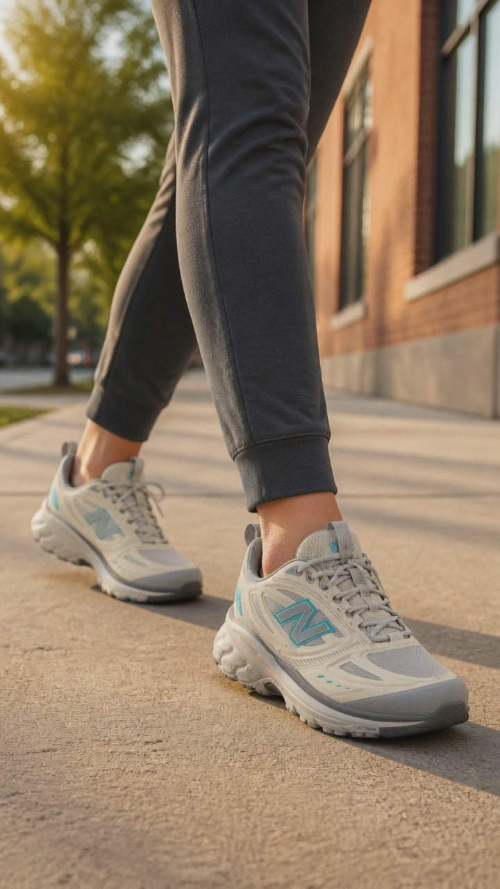 Womens Wide Fit New Balance M410 Fresh Foam Trail Trainers in Black - Image 15