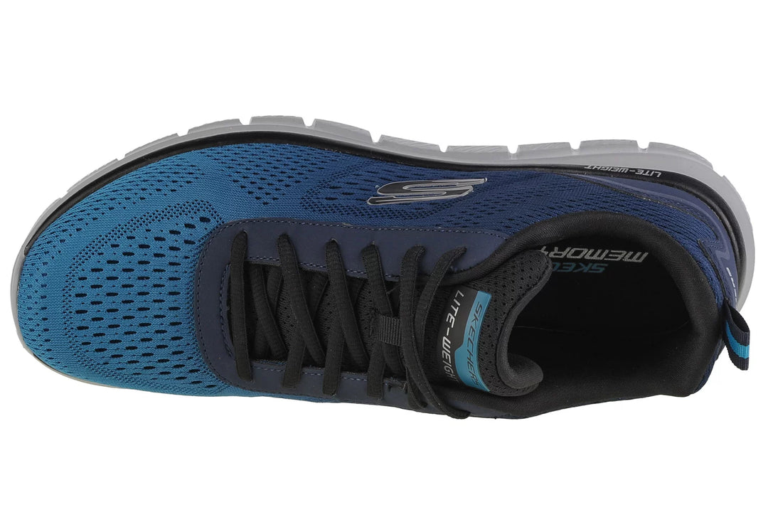 Men's Wide Fit Skechers 232399 Track-Ripkent Walking Trainers in Black/Charcoal - Image 13