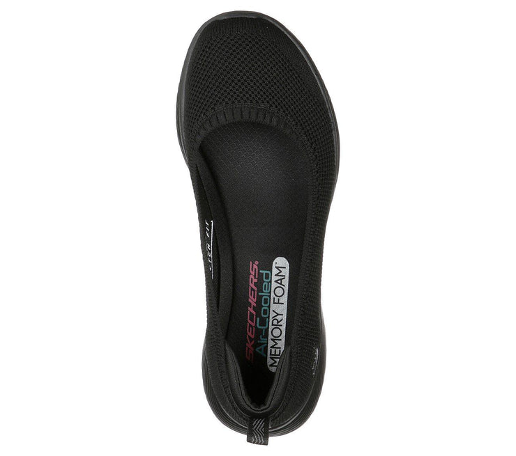 Womens Wide Fit Skechers Microburst 104134 Walking Slip On Shoes
