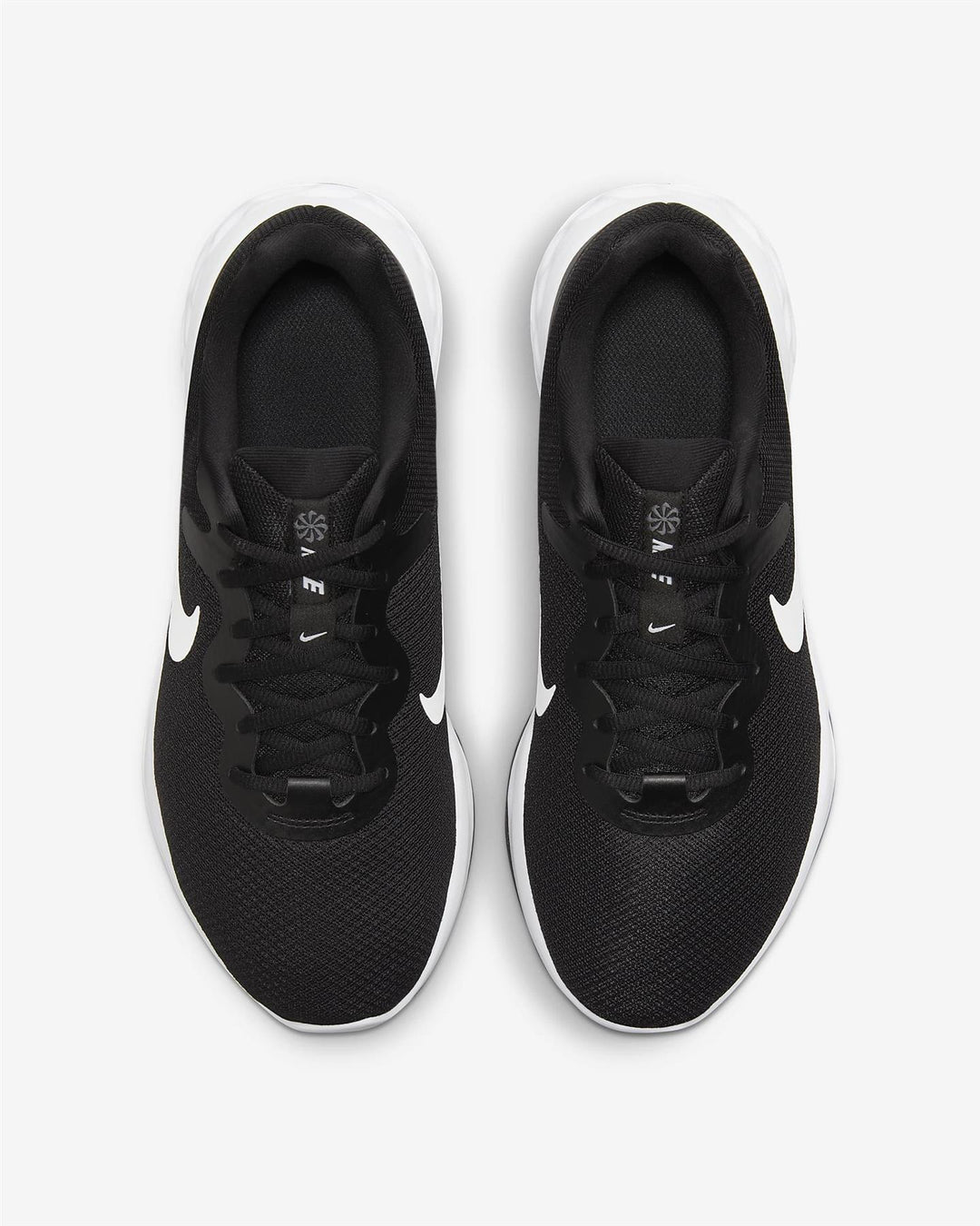 Men's Wide Fit Nike DD8475-003 Revolution 6 Running Trainers in Black/White - Image 9