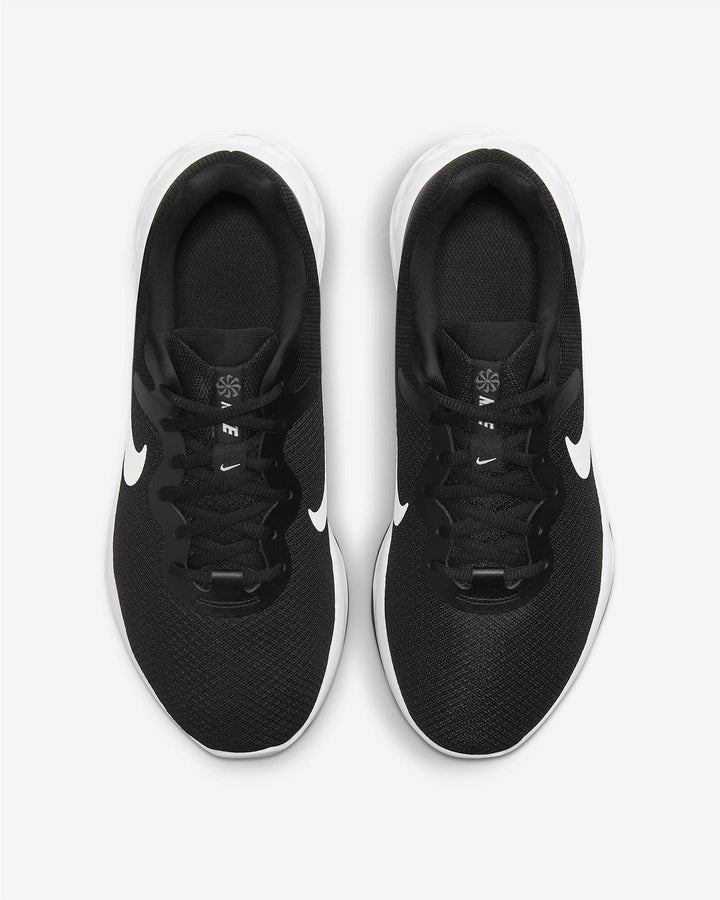 Men's Wide Fit Nike DD8475-003 Revolution 6 Running Trainers in Black/White - Image 1