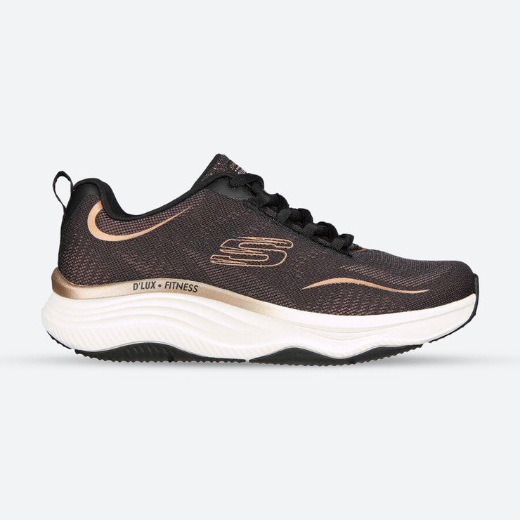 Skechers 149837 Wide D'lux Fitness Pure Glam Walking Trainers-main