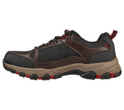 Men's Relaxed Fit Skechers Selmen Cormack - 204427 Hiking Trainers - Chocolate/Black