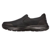 Mens Wide Fit Skechers Flex Advantage 4.0 Tuscan  232230W Black Slip Trainers