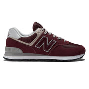 Men's Wide Fit New Balance  ML574EVM Running Trainers - Exclusive - Burgundy/White ENCAP