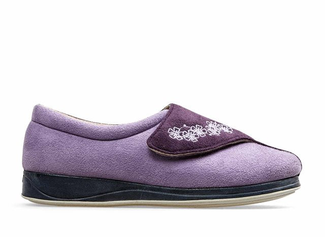 Womens Wide Fit Padders Hug Slippers