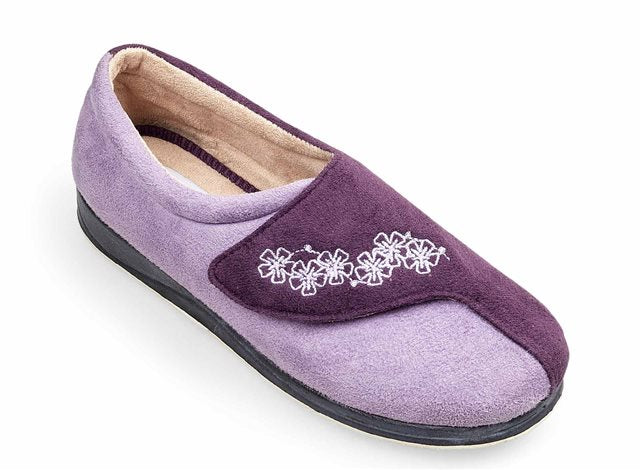 Womens Wide Fit Padders Hug Slippers