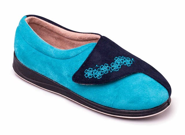 Extra Wide Fit Velcro Slippers Ladies Uk Womens Wide Fit Padders