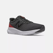 Womens Wide Fit New Balance M411CK2 Walking and Running Trainers - Black/Red