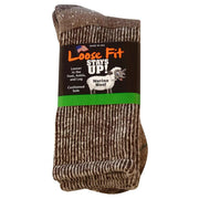 Mens Loose Fit 394 Merino Wool Crew Hiking Socks