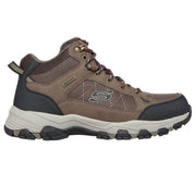 Men's Relaxed Fit Skechers 204477 Selmen Melano Hiking Boots - Chocolate
