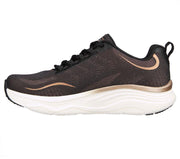 Women's Wide Fit Skechers 149837 D'lux Fitness Pure Glam Walking Trainers