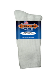 Mens Extra Wide 6000 Comfort Fit Athletic Socks