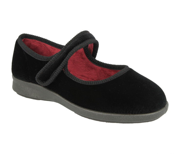 Womens Wide Fit DB Whitby Slippers