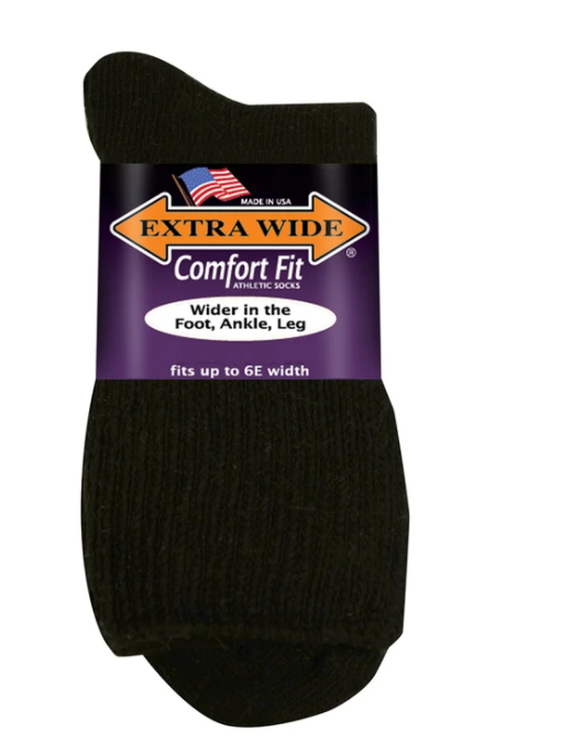 Men's Extra Wide 7500 Quarter Medical Socks