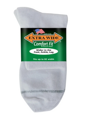 Men's Extra Wide 7500 Quarter Medical Socks