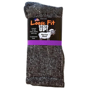 Mens Loose Fit 321 Merino Wool Crew Hiking Socks