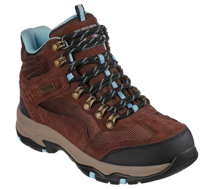 Women's Wide Fit Skechers 167008 Trego Base Camp Waterproof Outdoor Hiking Boots