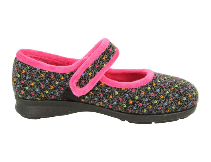 Womens Wide Fit DB Pitsford Slippers