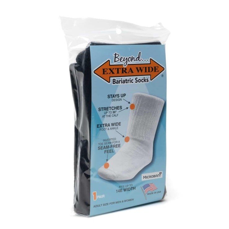 Mens Extra Wide 8951 Bariatric 1 Pair Beyond Socks