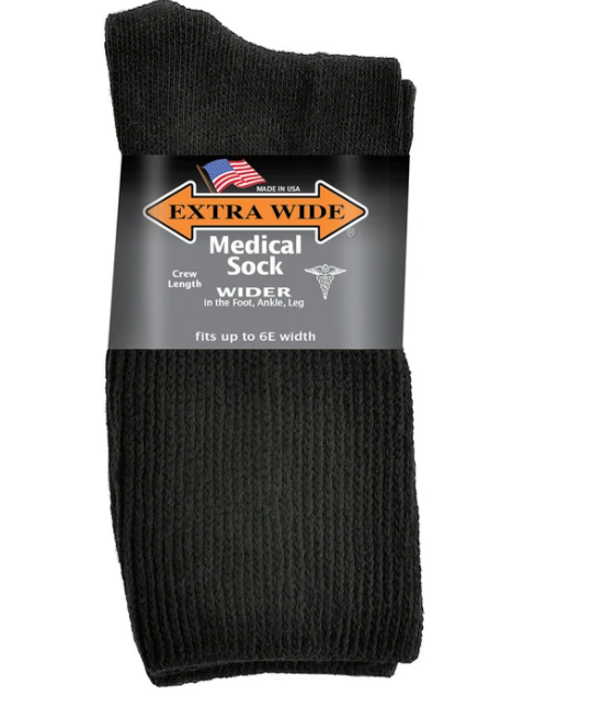 Womens Extra Wide 4850 Medical Crew Socks