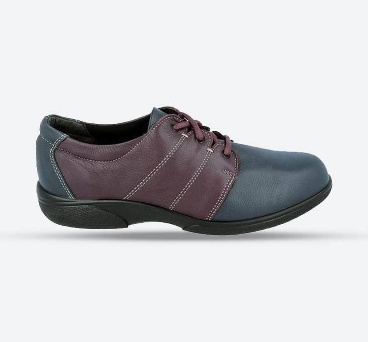 Womens Wide Fit DB Glossop Shoes - Navy