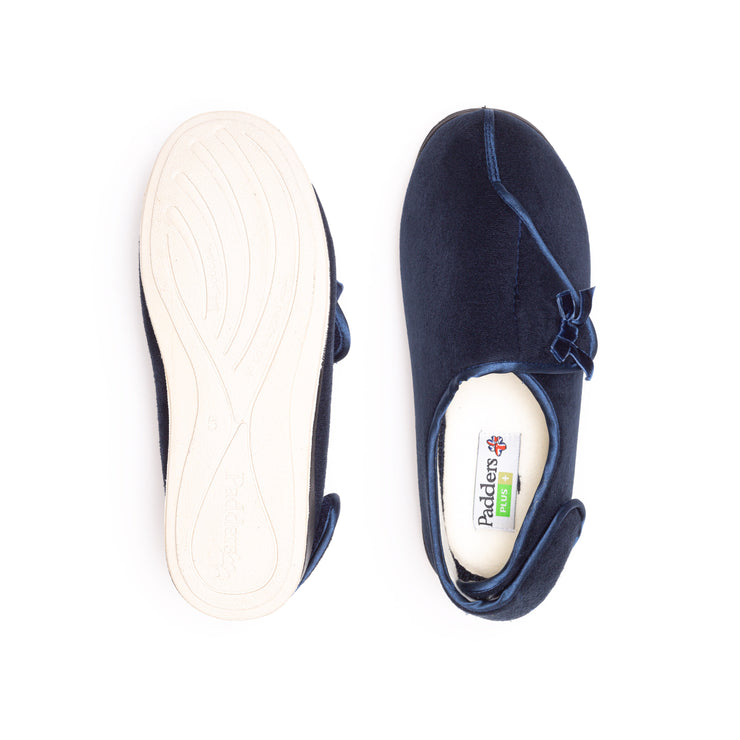 Womens Wide Fit Padders Penny Slippers