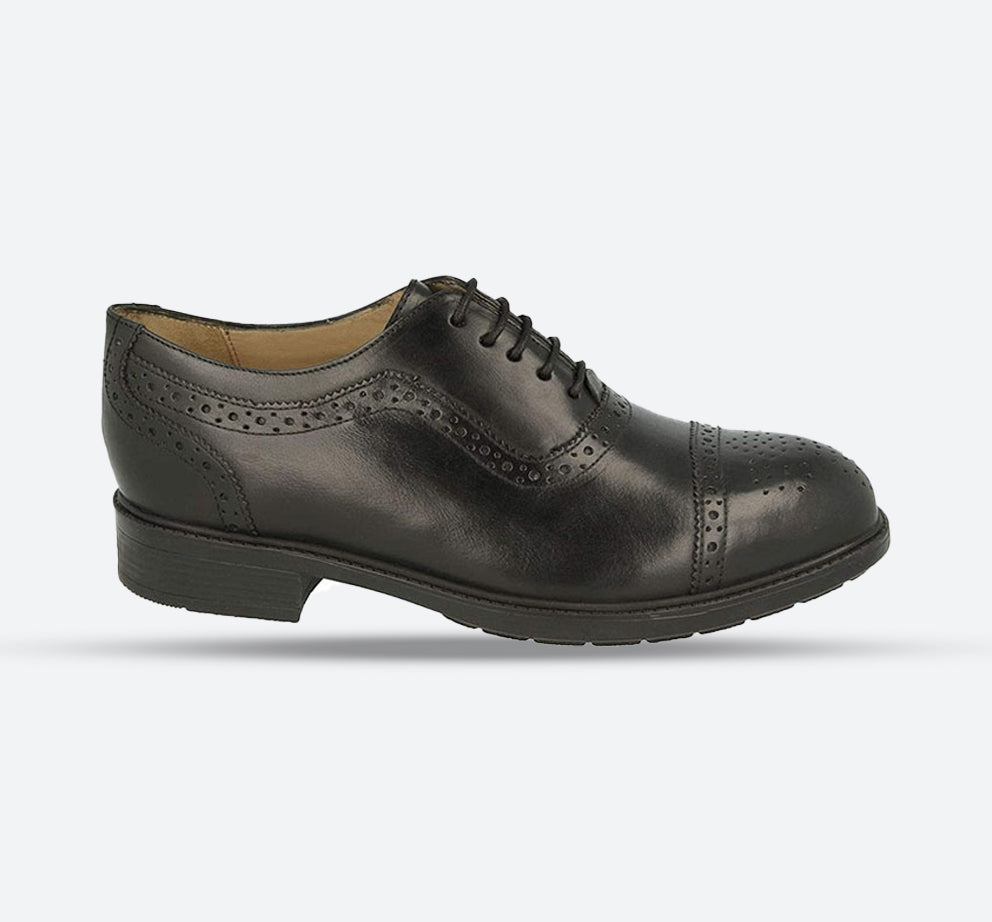 Men's Wide Fit DB Lambeth Formal Shoes in Black - Image 1