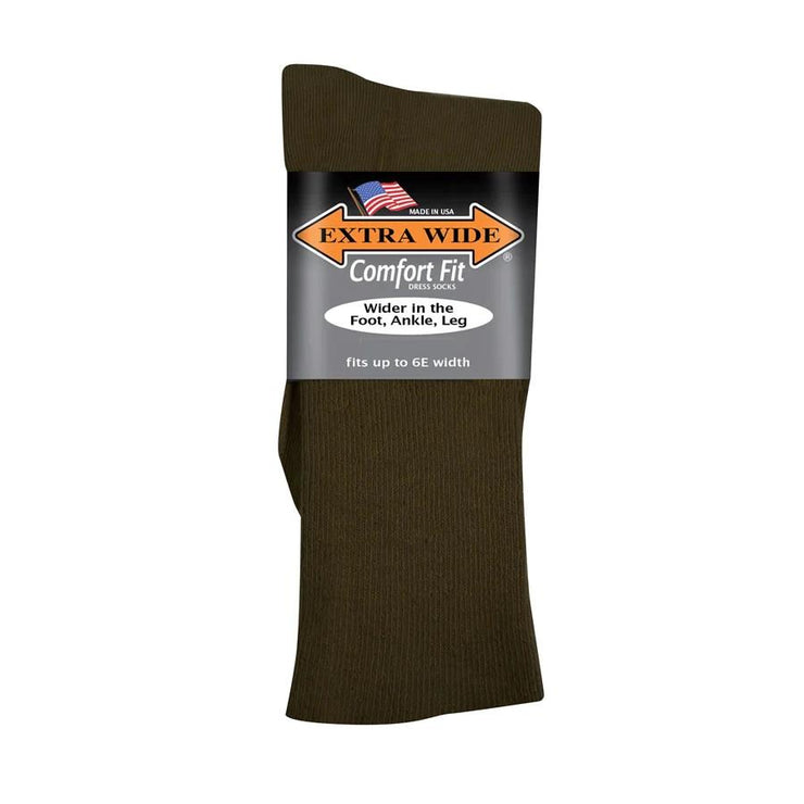 Mens Extra Wide 3804 Dress Socks