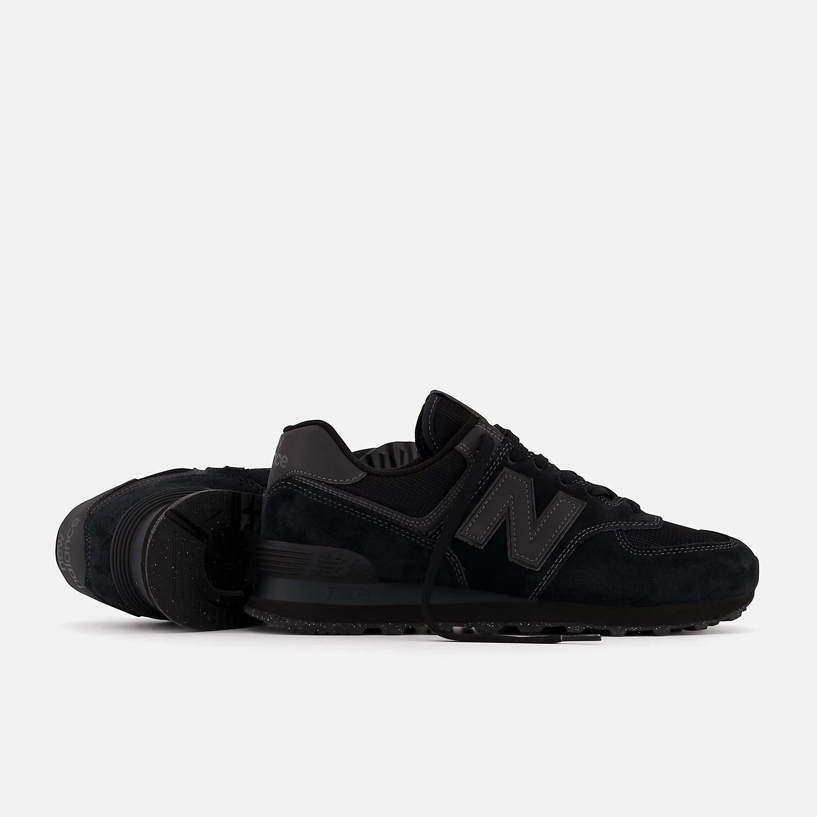 Women s Wide Fit New Balance ML574EVE Running Trainers Exclusive Black New Balance Wide Fit Shoes Wide Fit Shoes UK