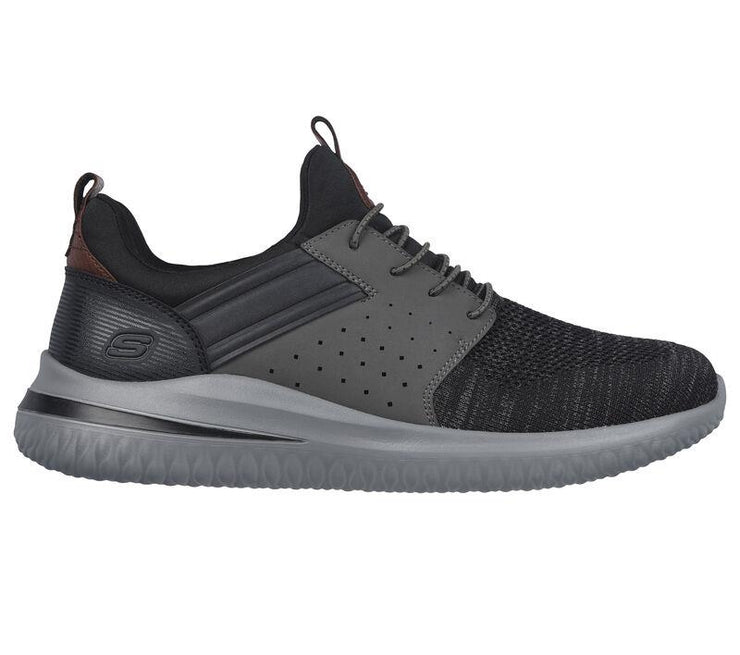 Men's Wide Fit Skechers 210238 Delson 3.0 Cicada Walking Trainers ...