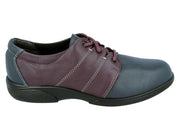 Womens Wide Fit DB Glossop Shoes - Navy