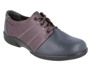 Womens Wide Fit DB Glossop Shoes - Navy
