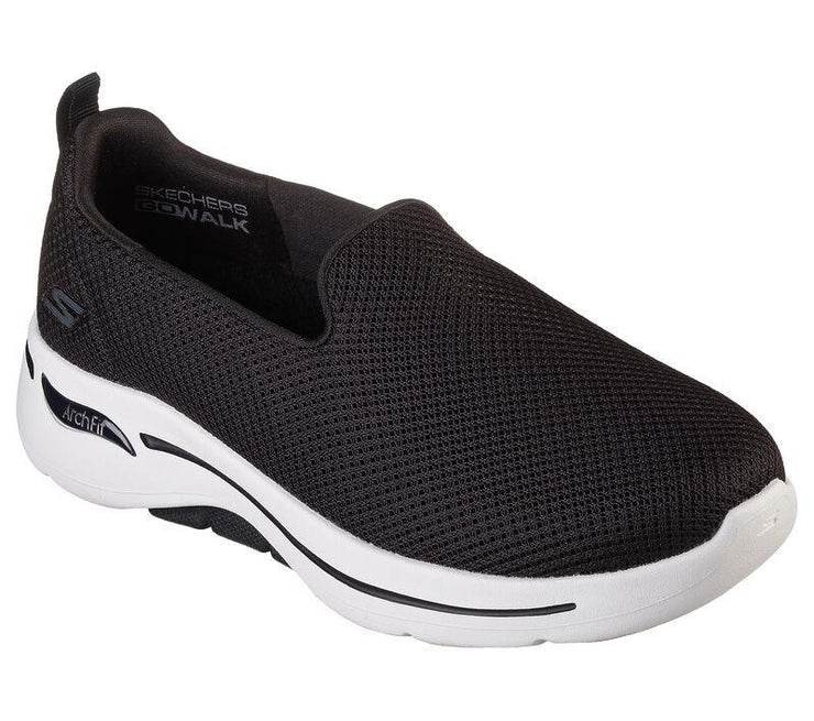 Womens Wide Fit Skechers Grateful 124401 Arch Fit Walking Trainers ...