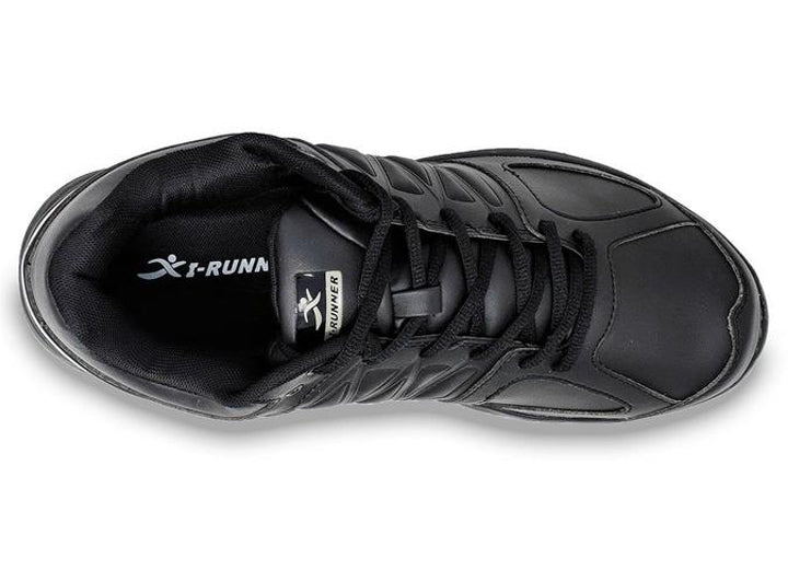 Womens Wide Fit I-Runner Pro Leather Trainers