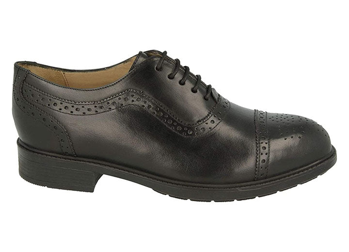 Men's Wide Fit DB Lambeth Formal Shoes in Black - Image 2