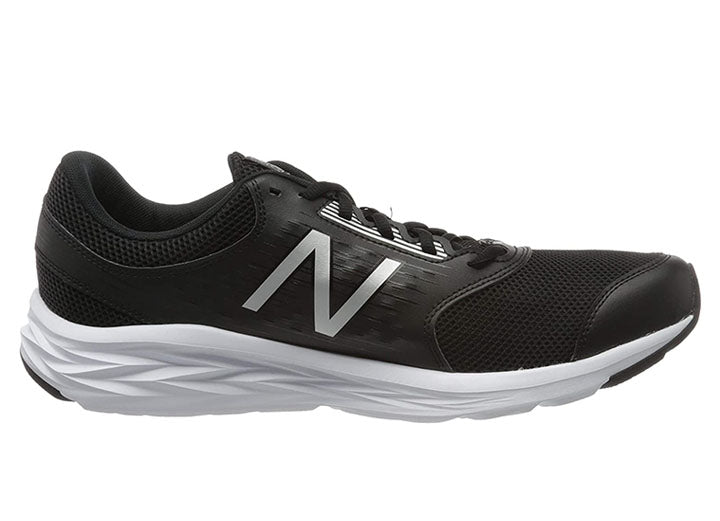 Mens Wide Fit New Balance M411LB1 Walking and Running Trainers in Black - Image 1