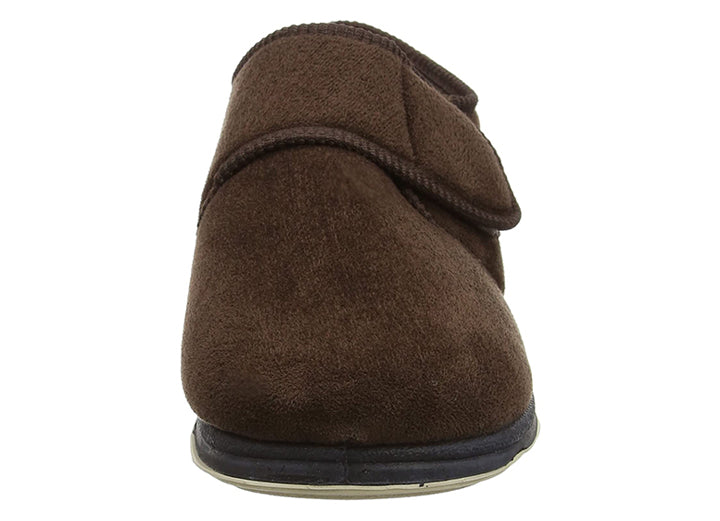 Wide fitting velcro slippers for mens cheap