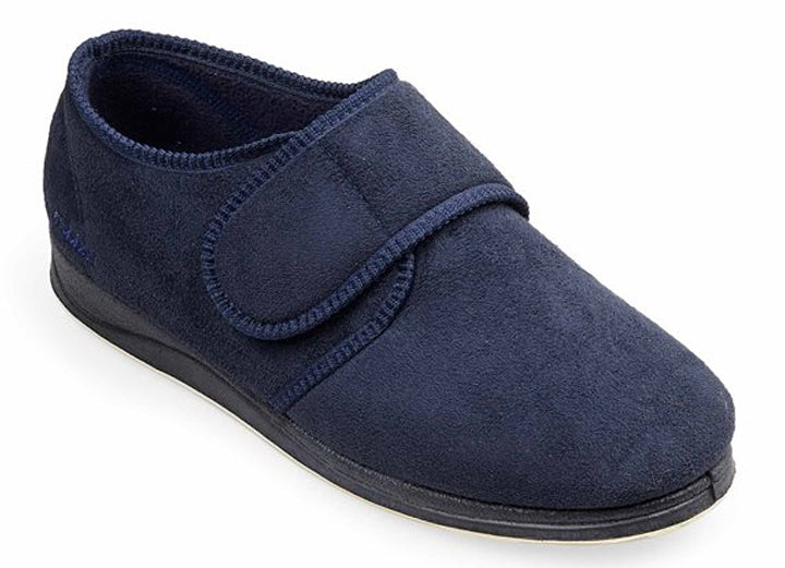 Mens Wide Fit Padders Charles Velcro Slipper