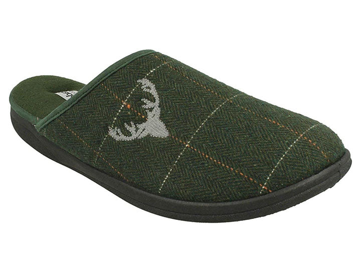 Padders Stag Extra Mule Slippers-10