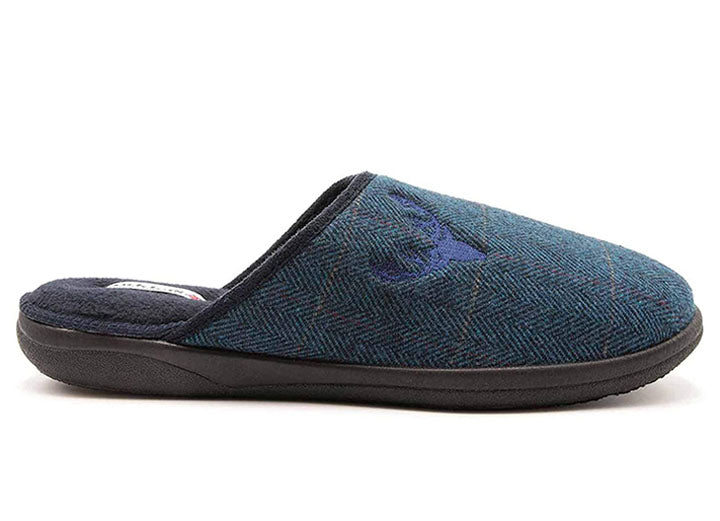 Mens wide fit mule slippers online