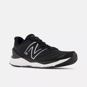 Women's Wide Fit New Balance MSOLVBW4 Running/Walking Trainers - Black/White