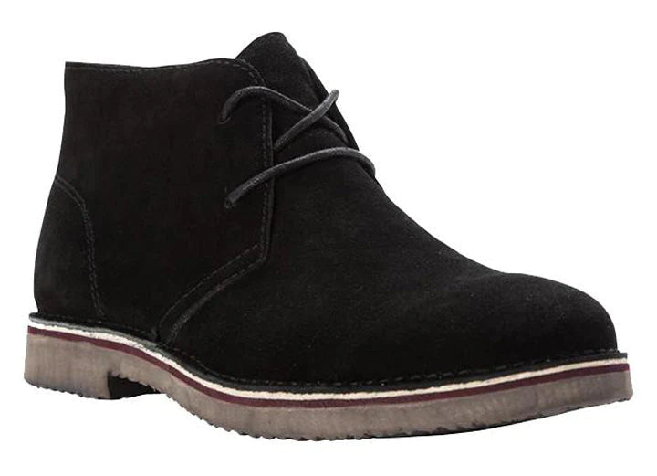 Mens Wide Fit Propet MCX012SBLK Findley Desert Boots